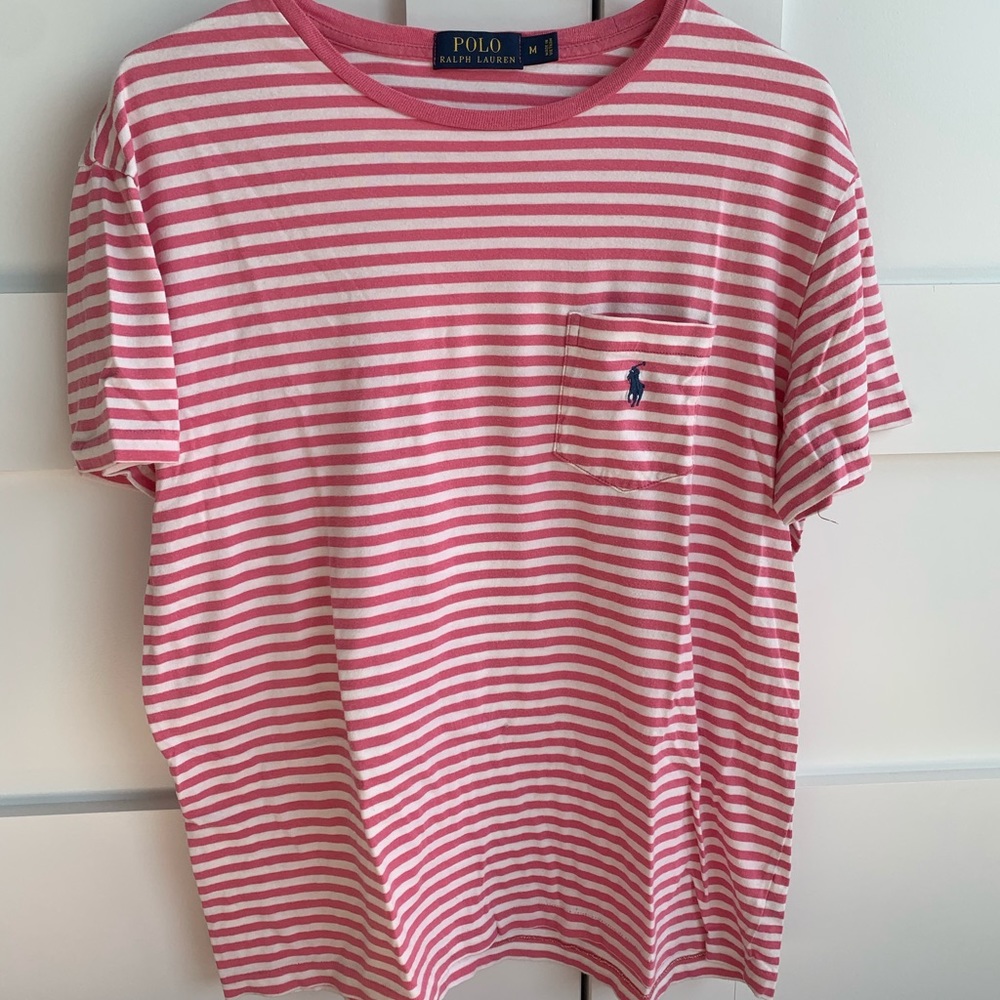 Polo Ralph Lauren Red & White Striped T-Shirt